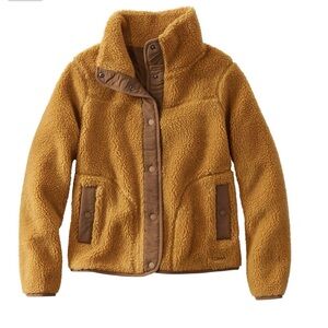 L.L. Bean Women's Brown Teddy Jacket